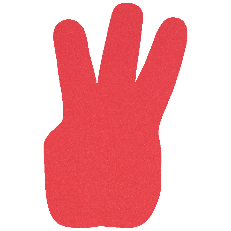 Foam Hand, Three Finger Mitt (17")