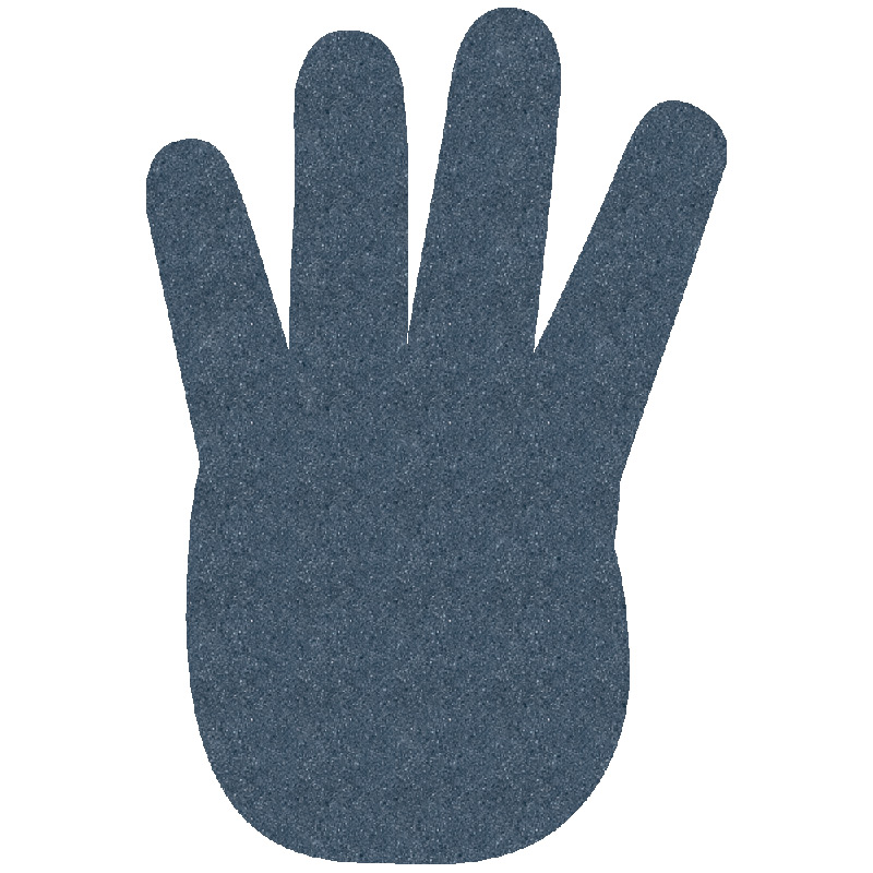 Foam Hand, Four Finger Mitt (17")