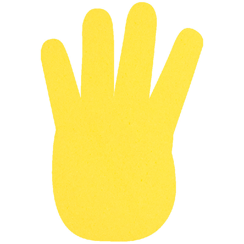Foam Hand, Four Finger Mitt (17")