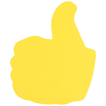 Foam Hand, Thumbs Up Mitt (14")