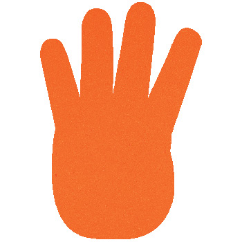 Foam Hand, Four Finger Mitt (17")